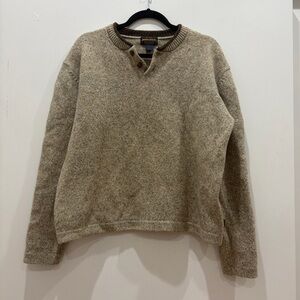 Woolrich Men's Wool Henley/Crewneck Sweater